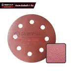 RUBYSHOP กระดาษทรายกลมสักหลาด เบอร์ 150 ขนาด 9 นิ้ว 6 รู (แพ็ก 50 ชิ้น) สำหรับเครื่องขัดผนัง รุ่น RB-DWS-225B | sandpaper