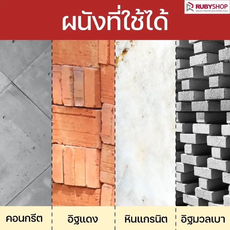 RUBY SHOP เครื่องกรีดผนัง รุ่น WALLCD-350-1 ระบบน้ำ ที่กรีดแบบไร้ฝุ่น